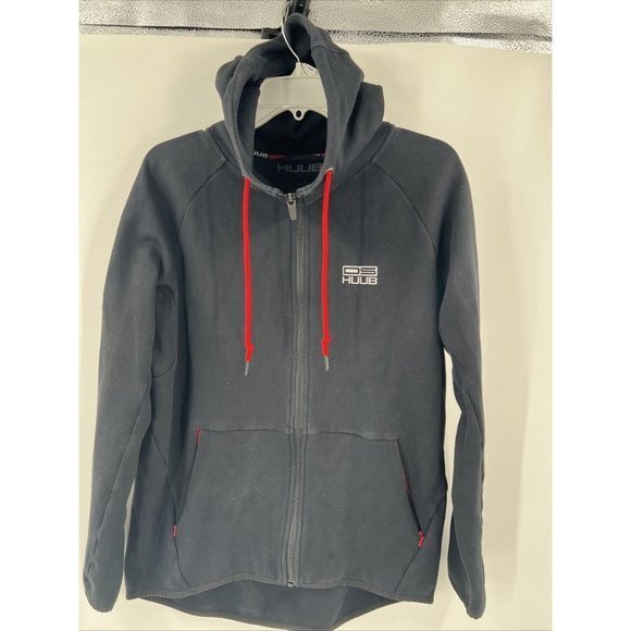 HUUB TRAINING Hooded Sweatshirt Hoodie with Scuba Brand Sz L Warm Full Zip - Picture 1 of 10
